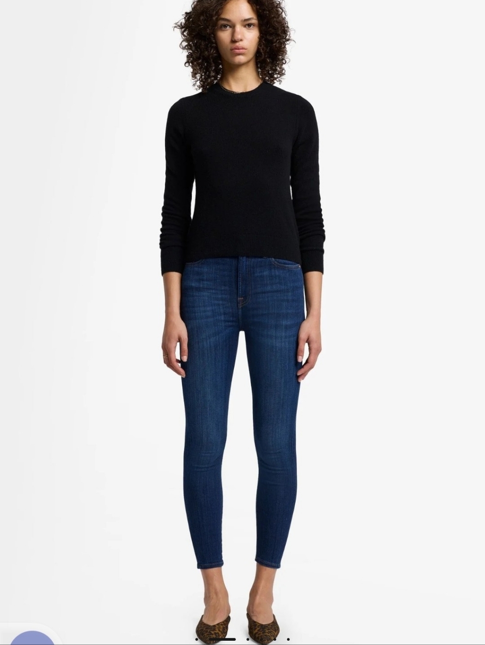 7 For All Mankind Premium Blair Aubrey Ankle Skinny Stretch High Rise Jeans sz29